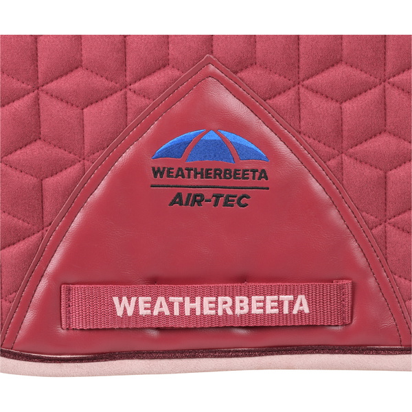 2026 WeatherBeeta Suede Elite Air-Tec Dressage Saddle Pad 1030346015 - Wine Plum
